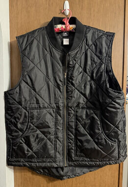 Polar King Quilted work vest mens 3XLT Barn Chore Black Outdoors Big & Tall